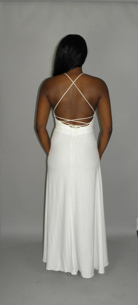 White Ruffle Delight Dress