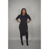 Button Me Up Black Dress