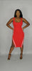 Button  Me Up Red Dress