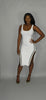 Button  Me Up White Dress