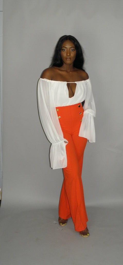 MIdi Girl white top