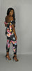 Black Daisy Pants Set